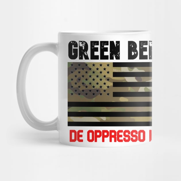 GREEN BERET FLAG USA by Cataraga